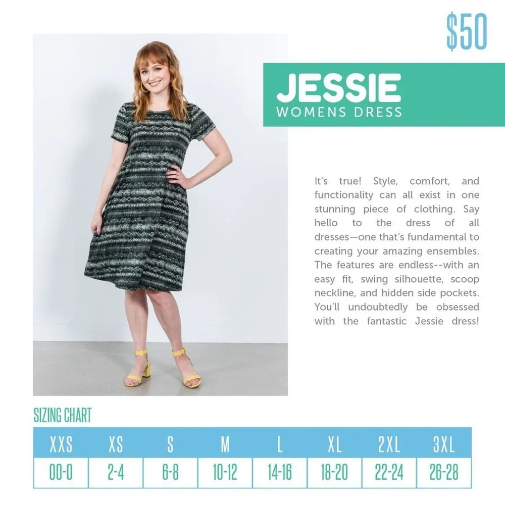HP ⭐️ LuLaRoe | Jessie | Floral Dress | XS